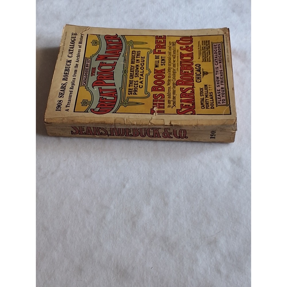Vintage 1908 Sears Roebuck Catalogue No 117 Great Price Maker 1969 Replica Book - Picture 9 of 9
